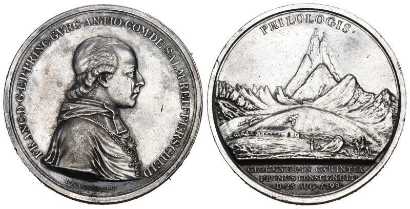 GURK, BISTUM Franz Xaver von Salm-Reifferscheid, 1782-1822. Silbermedaille 1799,...