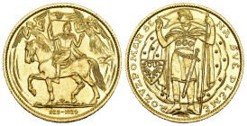 TSCHECHIEN. TSCHECHOSLOWAKEI. Republik. 5 Dukaten 1929, Kremnitz. 1.000 Jahrestag der Christianisierung Böhmens. 19,72 g Feingold. Fb. 8; Schl. 56. fa...