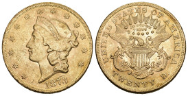 USA 1873. 20 Dollar Gold 33.4g selten bis vorzüglich