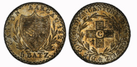 Aargau 5 Batzen 1826. 4,47 g. D.T.196. HMZ 2-22j. PCGS MS 64 Cert.No: 51117087