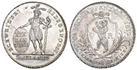 Appenzell Ausserrhoden. 2 Franken 1812  Bern. Laubrand. D.T  156. HMZ 2-29a Prachtvolle Erhaltung mit herrlicher Patina  FDC