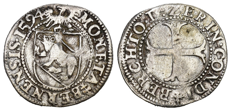 Schweiz | Switzerland | Suisse | Svizzera Bern 1594 1/2 Batzen Billon HMZ 2-175j...