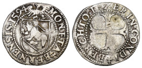 Bern 1594 1/2 Batzen Billon HMZ 2-175j gutes sehr schön