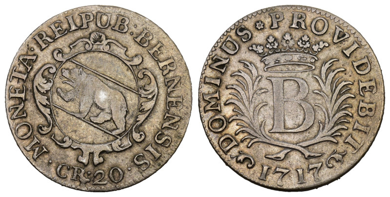 Schweiz | Switzerland | Suisse | Svizzera Bern Stadt 1717 20 Kreuzer Silber 5g H...