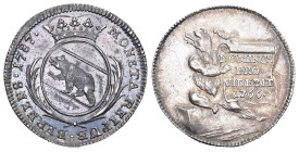 Bern 1787/1766 Schulprämie zu 20 Kreuzer Silber 5.2g Tolle Patina M+H 143 FDC