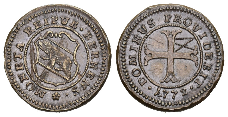 Schweiz | Switzerland | Suisse | Svizzera Bern Stadt und Kanton. Kreuzer 1772, B...