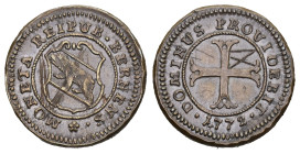 Bern Stadt und Kanton. Kreuzer 1772, Bern. Probe-Dickabschlag in Kupfer. 5.01 g. Richter (Proben) 1-214. HMZ 2-225d  vorzüglich