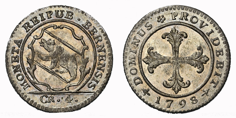 Schweiz | Switzerland | Suisse | Svizzera Bern.Stadt und Kanton 4 Kreuzer 1798 B...