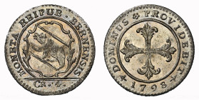 Bern.Stadt und Kanton 4 Kreuzer 1798 Billon selten NGC MS 65 Cert.No: 2932900-009