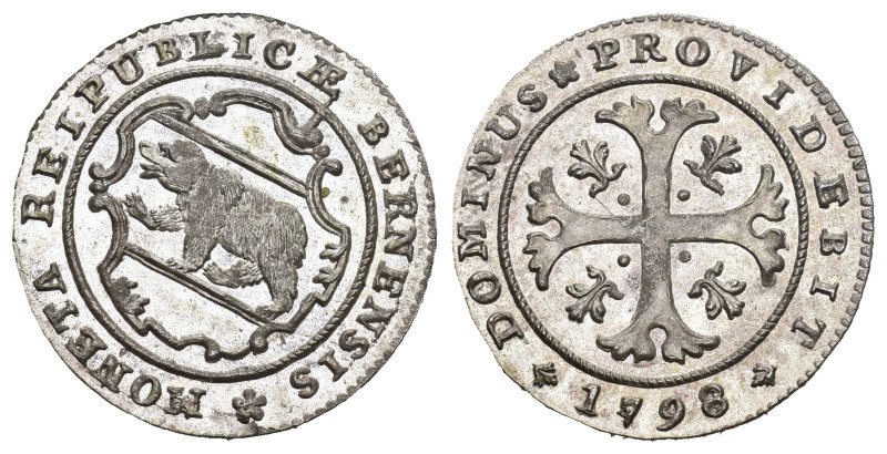 Schweiz | Switzerland | Suisse | Svizzera Bern Stadt und Kanton 1798 1/2 Batzen ...