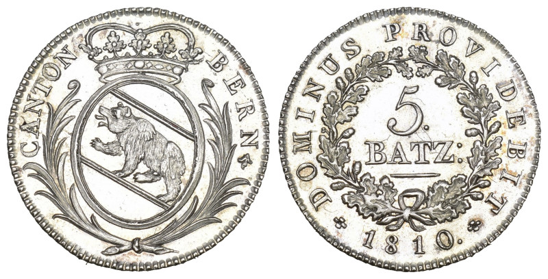 Schweiz | Switzerland | Suisse | Svizzera Bern. Stadt und Kanton. 5 Batzen 1810,...