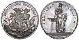 Bern Sechzehnerpfennig o. J. (ab 1819). Von S. Burger. 93,41 g. Schweizer Medaillen 635. Wund. 1361 fast FDC