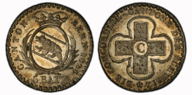 Bern 5 Batzen 1826. Wertangabe "5 BAZ" unter einem Strich. 4.04 g. D.T.37c. HMZ 2-234h. Selten, besonders in dieser Erhaltung. Prachtvolle Erhaltung. ...