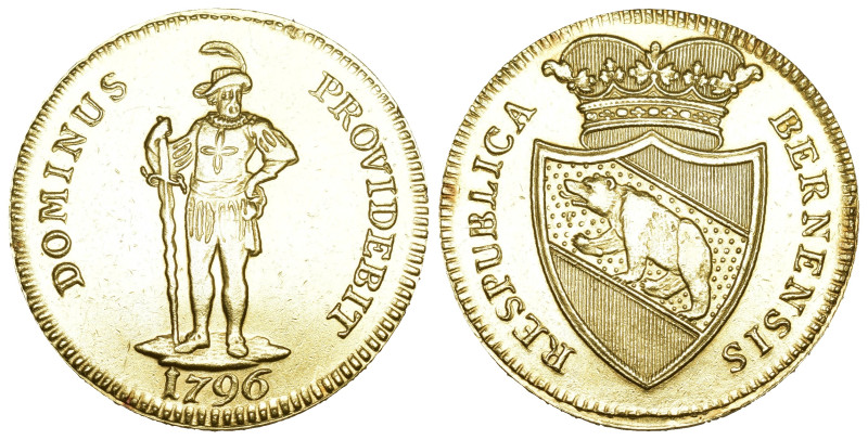 Schweiz | Switzerland | Suisse | Svizzera Bern 1796 Nachahmung des 8 Dukaten Gol...