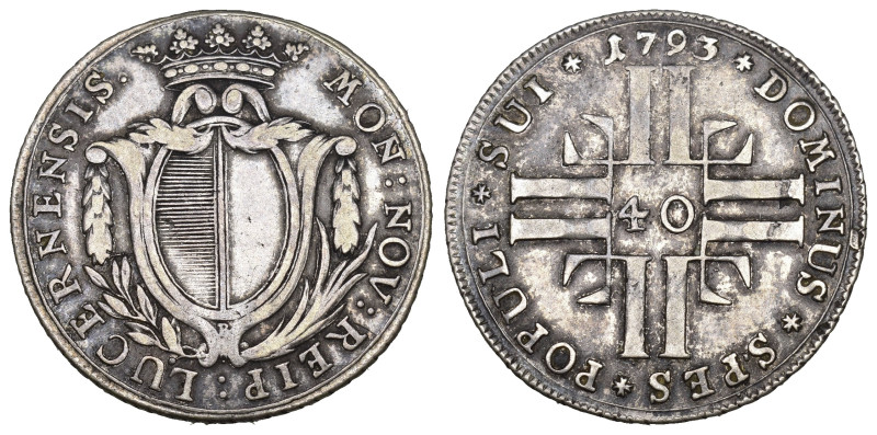 Schweiz | Switzerland | Suisse | Svizzera Luzern Stadt und Kanton 1793 40 Kreuze...