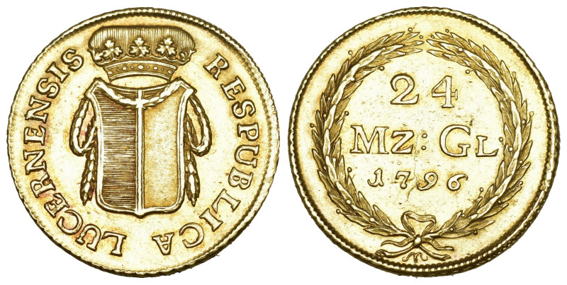 Schweiz | Switzerland | Suisse | Svizzera Luzern 24 Münzgulden (Doppelduplone) 1...