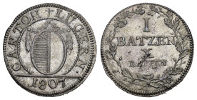Luzern 1807 Batzen Billon HMZ 2-673a bis unzirkuliert