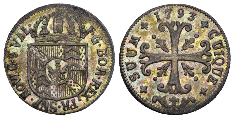 Schweiz | Switzerland | Suisse | Svizzera Neuchatel 1793 1/2 Batzen Billon HMZ 2...