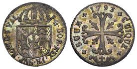 Neuchatel 1793 1/2 Batzen Billon HMZ 2-711f bis unzirkuliert