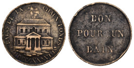 La Chaux de Fonds 1836 Bade Jeton Bronze 22mm sehr selten sehr schön