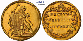 Schwyz Dukat o.J. (1779)  HMZ 2-796a  Fr. 379. 3,43 g. Prachtexemplar NGC MS 62 Cert.No: 2933709-007 TOP POP