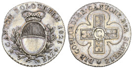 Solothurn 1826 5 Batzen Silber HMZ 2-857d vorzüglich