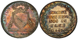 Zürich 1813 40 Batzen Silber NGC AU 58 Cert.No: 2926330-011