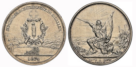 Eidgenossenschaft St.Gallen 1874 5 Franken Schützentaler 25g NGC MS 63 Cert.No: 2930668-007