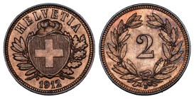 2 Rappen 1912 Kupfer KM 4.1 FDC