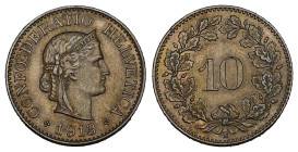 10 Rappen 1913 KM 27 FDC