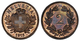2 Rappen 1915 Kupfer KM 4.1 unzirkuliert