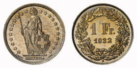 1 Franken 1932 Silber 5g NGC MS 64 Cert.No: 2932900-043