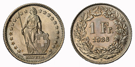 1 Franken 1936 B Silber NGC MS 66 Cert.No: 2932900-044