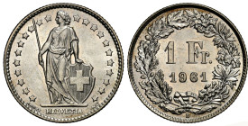 1 Franken 1961 B NGC MS 64 Cert.No: 2918673-009