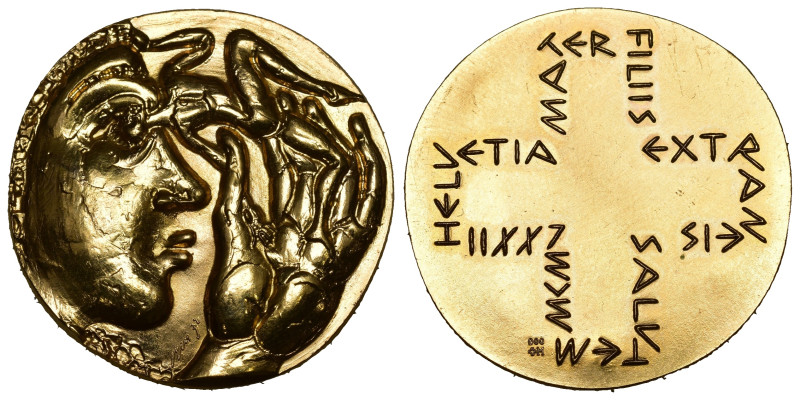 Schweiz | Switzerland | Suisse | Svizzera Hans Erni 1973 Goldmedaille 35.88g 900...