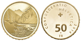 50 Franken 2014 50 Franken Gold 11g Originalbox & Zertifikat Proof