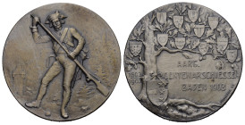 Aargau. Silbermedaille 1903. Baden. Centenarschiessen 1803-1903. 21.58 g. Richter (Schützenmedaillen) 29a in Originalbox FDC
