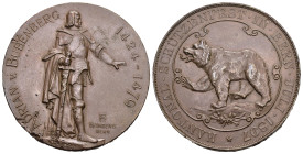 Bern. Kupfermedaille 1897. Bern. Kantonal-Schützenfest. 46.58 g. Richter (Schützenmedaillen) 234b Vorzüglich randfehler