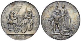 Luzern. Silbermedaille 1894. Luzern. Kantonal-Schützenfest. 39.67 g. Richter (Schützenmedaillen) 877a. Marktverfügbarkeit: Weniger als ca. 300 Exempla...