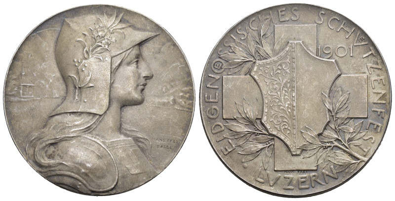 Schweiz | Switzerland | Suisse | Svizzera Luzern. Silbermedaille 1901. Luzern. E...