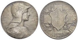 Luzern. Silbermedaille 1901. Luzern. Eidgenössisches Schützenfest. 35.29 g. Richter (Schützenmedaillen) 879b. Vorzüglich