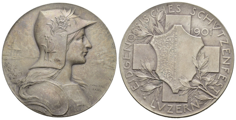 Schweiz | Switzerland | Suisse | Svizzera Luzern. Silbermedaille 1901. Luzern. E...