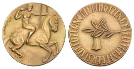 Luzern. Goldmedaille o. J. (um 1930). Luzern. Schützengesellschaft der Stadt Luzern. Ehrenmedaille. 5.74 g. Richter (Schützenmedaillen) 936b.FDC
