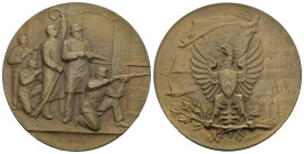 Neuenburg/Neuchâtel. Silbermedaille 1898. Neuchâtel. Tir fédéral. 38.22 g. Richter (Schützenmedaillen) 970c. Originalbox FDC