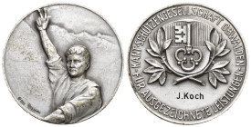 Obwalden O.J Kantonaler Schützenverein Silbermedaille 40mm 26g Ri: 1252 bis unzirkuliert