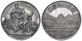 Schwyz. Silbermedaille 1889. Einsiedeln. Schwyzerisches Kantonalschützenfest. 38.79 g. Richter (Schützenmedaillen) 1076b Originalbox FDC
