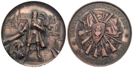 Solothurn. Kupfermedaille 1890. Solothurn. Kantonalschützenfest. 50.41 g. Richter (Schützenmedaillen) 1121c. FDC