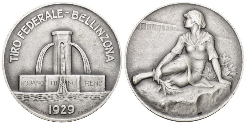 Schweiz | Switzerland | Suisse | Svizzera Tessin / Ticino. Silbermedaille 1929. ...