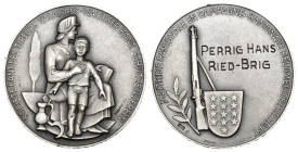 Wallis 1952 Feldmeisterchaft Silbermedaille 16.4g 35mm Ri: 1542Ba unzirkuliert