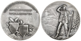 Wollishofen O.J Schiessverein Meisterschaft Silber 40mm 22.7g Ri: 1944a fast FDC